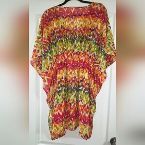 Waves & Rays Multicolor Swimwear Cover-up Size OS NWOT